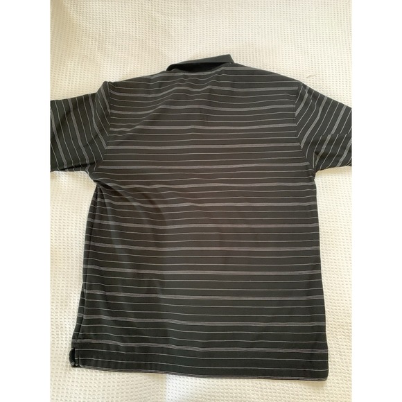 Nike Golf Dri-Fit Mens Polo Shirt Short Sleeve‎ Black Striped  L - Picture 6 of 10